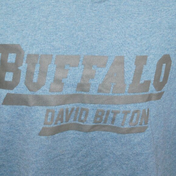 Buffalo David Bitton Mens 2XL Blue Gray Spellout T shirt - Picture 2 of 7